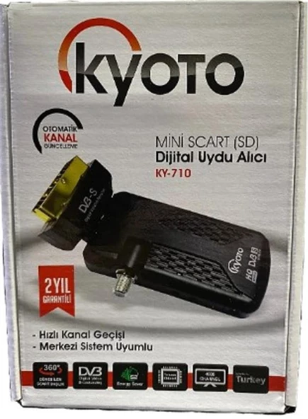 Kyoto hx-1750 Mini Scart (SD) Dijital Uydu alıcı