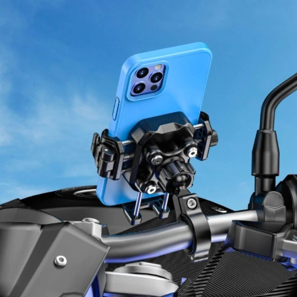 Nukrotech M33 Titreşim Modüllü Motosiklet Telefon Tutucu - 9