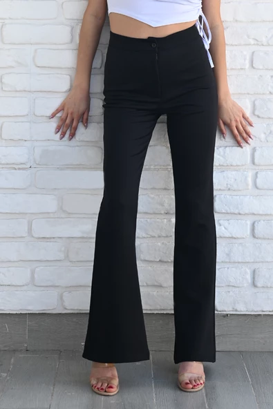 Kadın İspanyol Paça Toparlayıcı Pantolon 6213-23 - 5