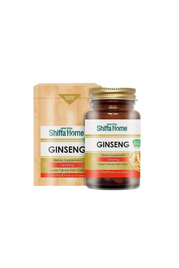 Ginseng 120x500mg Tablet Shiffa Home ürün görseli 1