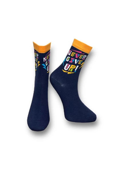 Me-vo  2'li Çok Renkli Bay/Bayan Unisex Esnek Nem Alabilen Pamuklu Desenli Soket  Çoraplar - Resim 2