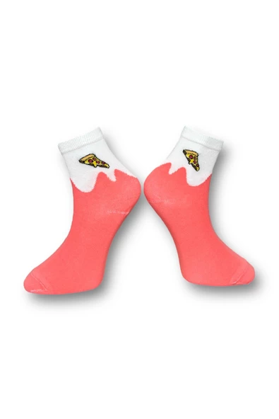 Me-vo  4'lü Çok Renkli Bay/Bayan Unisex Esnek Nem Alabilen Pamuklu Desenli Soket Çoraplar - Resim 3