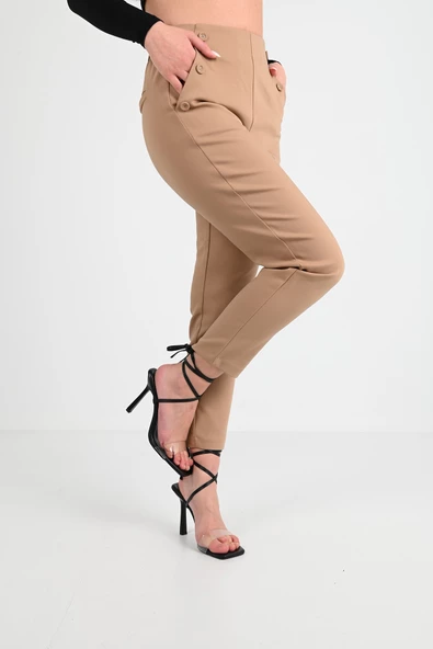 Kadın Bel Lastikli Pantolon 6230-24 - 12