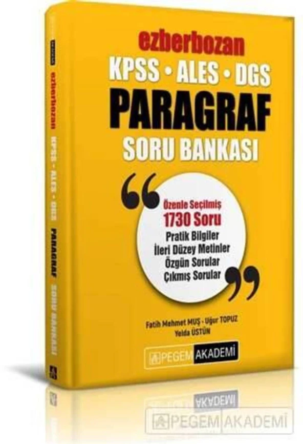 Kpss Paragraf Soru Bankası Ezberbozan