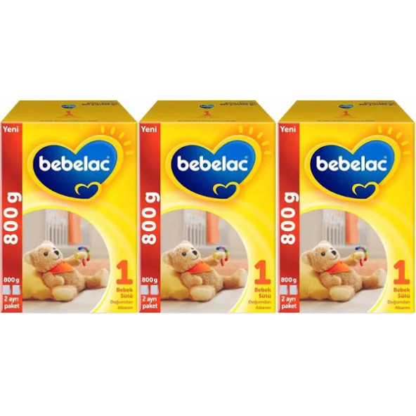 BEBELAC 1 NO  800 GR X 3 ADET - 1