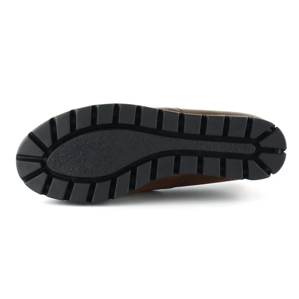 Erkan Saçmacı Gloria Taba Hakiki Deri Dolgu Topuklu Günlük Ayakkabı - 5