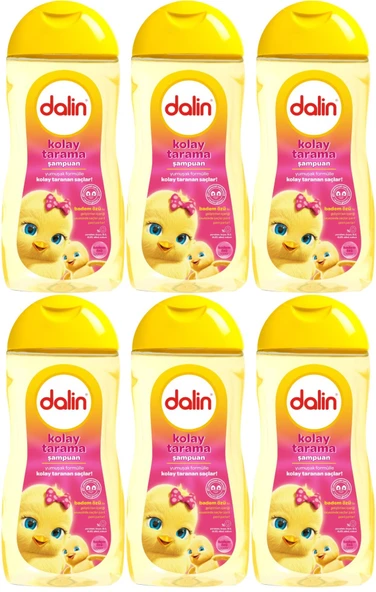 Dalin Bebek Kolay Tarama Şampuanı 200ML Badem Özlü (6 Lı Set)