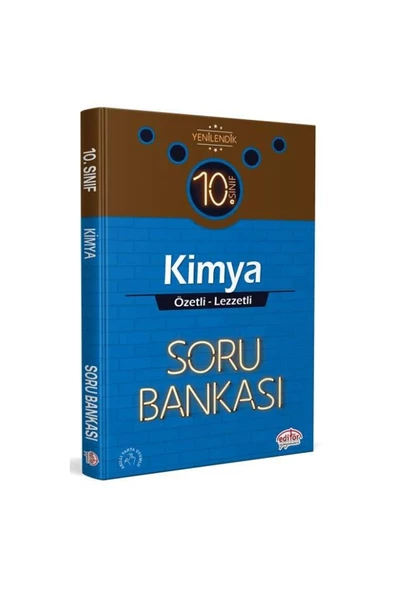 10. Sınıf Kimya Soru Bankası Vip Özetli Lezzetli Yenilendik