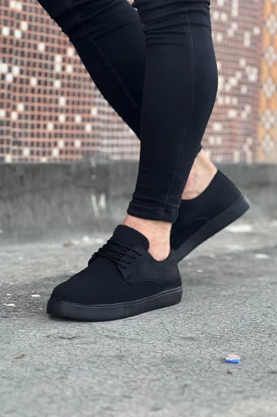 WG016 Kömür Triko Erkek Casual Ayakkabı - Resim 3