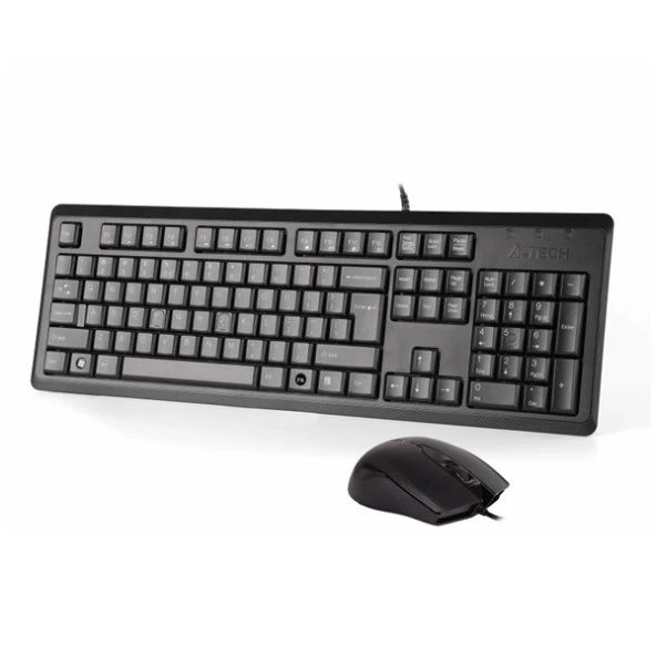 A4 TECH KR-9276 USB Q Trk Optic Mouse Suya Dayanıklı Siyah Multimedya Klavye - Mouse Set - 2
