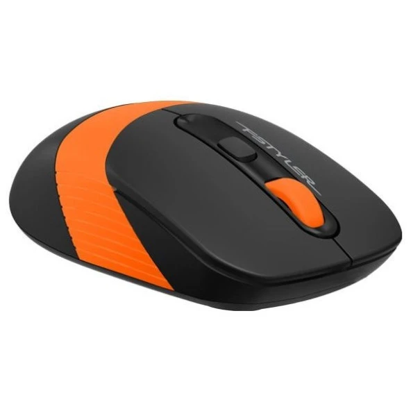 A4 TECH FG10 Kablosuz 2000dpi Optic Siyah/Turuncu Mouse - Resim 2