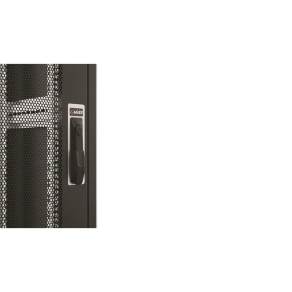 AGER 36U 800x800mm Dikili Tip Siyah Kabinet Vega AG-VB36U8080S1 Cam Kapak - 4