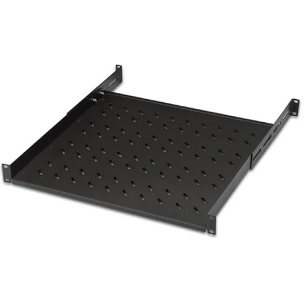 AGER 19" 1U Siyah Duvar Tipi Kabinet Rafı AA-RMR01U25-A-S1 - 2