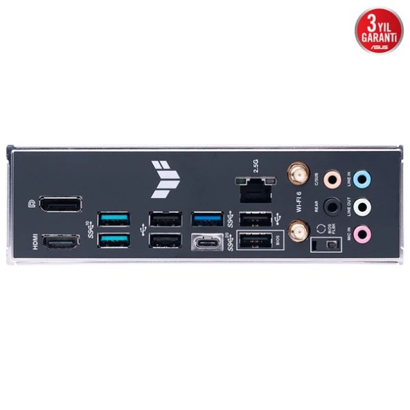ASUS TUF GAMING B650M-PLUS WIFI DDR5 HDMI DP PCIe 16X v4.0 AM5 mATX - 8