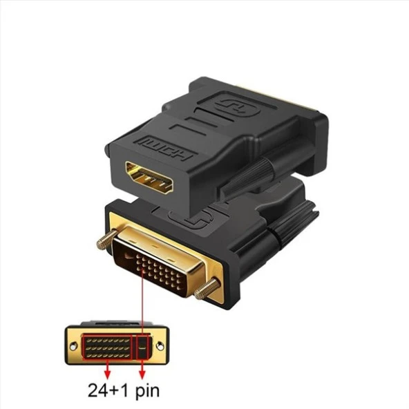 CODEGEN CDG-CNV37 DVI (24+1)-HDMI Görüntü Adaptörü Siyah - Resim 2