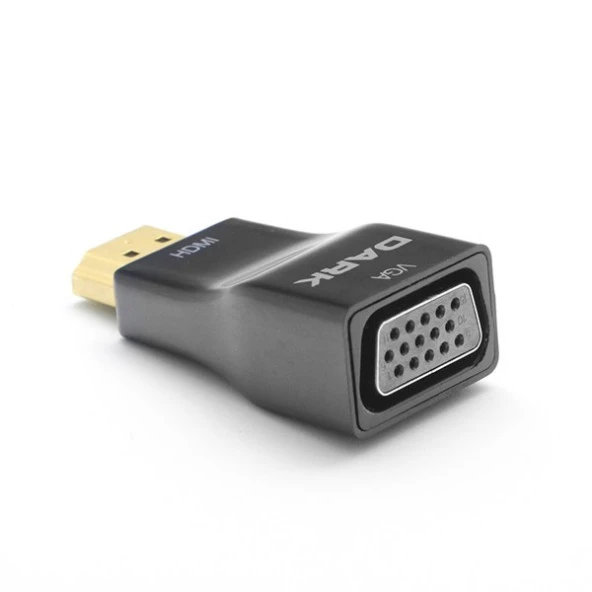 DARK DK-HD-AHDMIXVGA5 HDMI-VGA (D) Çevirici Adaptör Siyah - Resim 2