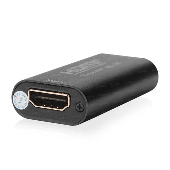 DARK 1port DK-HD-E102 1port HDMI (giriş) 1port HDMI (çıkış) 1920x1080 HDMI Repeater 40metre mesafeye kadar - Resim 3
