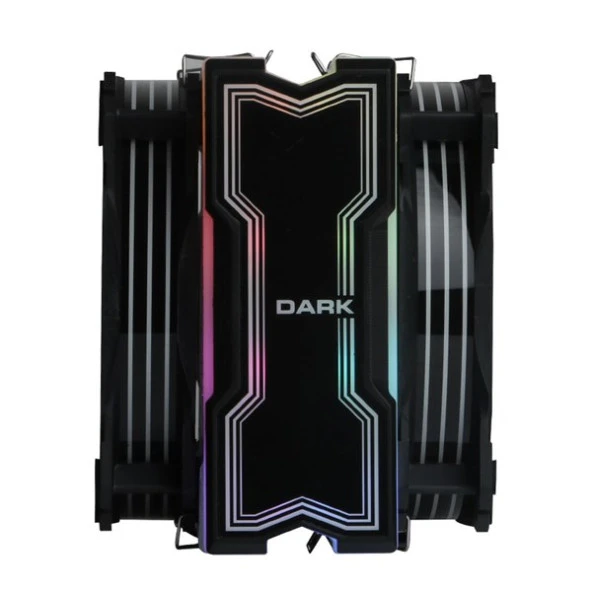 DARK FREEZER X129 DKCCX129 RGB Hava Soğutmalı AM5-1700p Dual Fan İşlemci Fanı - Resim 4