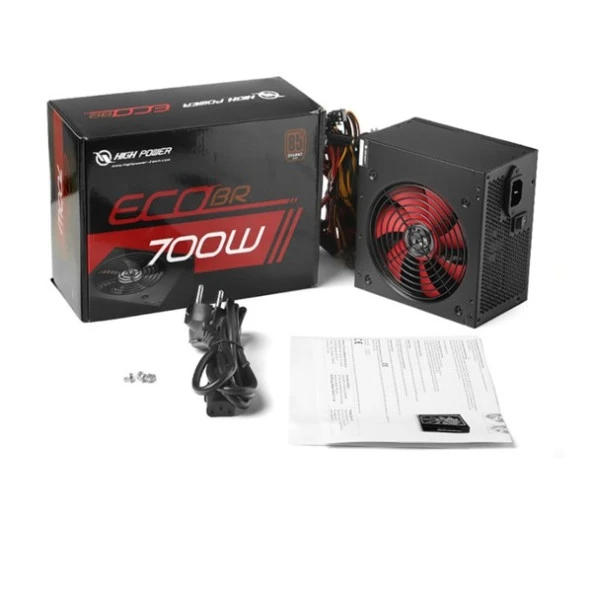 HIGH POWER 700W 80  BRONZE ECO HPE-700BR-A12S 12cm Fanlı Power Supply - Resim 5