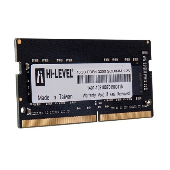 HI-LEVEL 16GB DDR4 3200MHZ NOTEBOOK RAM VALUE HLV-SOPC25600D4/16G