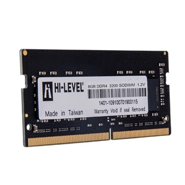 HI-LEVEL 8GB DDR4 3200MHZ NOTEBOOK RAM VALUE HLV-SOPC25600D4/8G ürün görseli