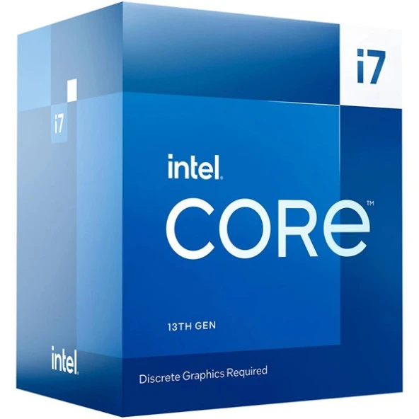Intel Core İ7 13700F 54Mb 16Çekirdekli Vga Yok 1700P 65W Kutulu+Fanlı