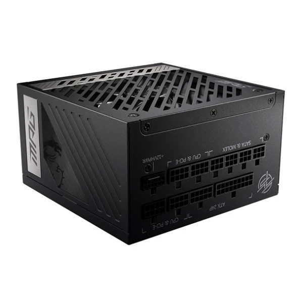 MSI 1000W 80+ GOLD MPG A1000G 13.5cm Fanlı PCIe5.0 Tam Modüler Power Supply - Resim 3