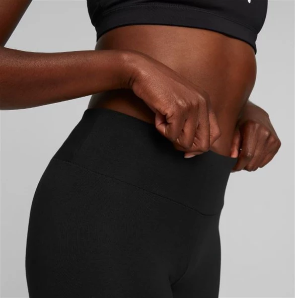 Puma ESS 7" Logo Short Leggings Siyah Kadın Kısa Tayt 848347 01 - 2
