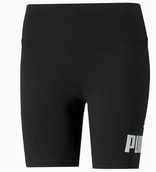 Puma ESS 7" Logo Short Leggings Siyah Kadın Kısa Tayt 848347 01 - 4
