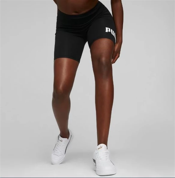 Puma ESS 7" Logo Short Leggings Siyah Kadın Kısa Tayt 848347 01