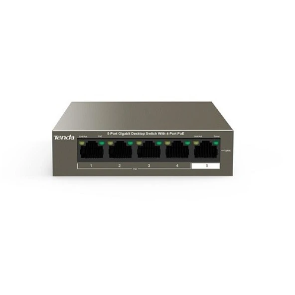 TENDA 5port 63w 4port PoE TEG1105P-4-63W GIGABIT Yönetilemez Switch