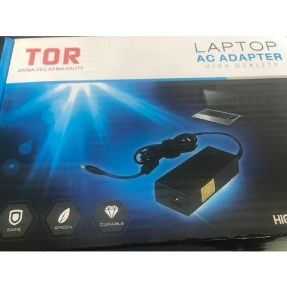 TOR 90w TAS-300 19v 4.74amper 2.5/5.5mm Muadil Notebook Adaptörü (Asus,Toshiba Uyumlu)