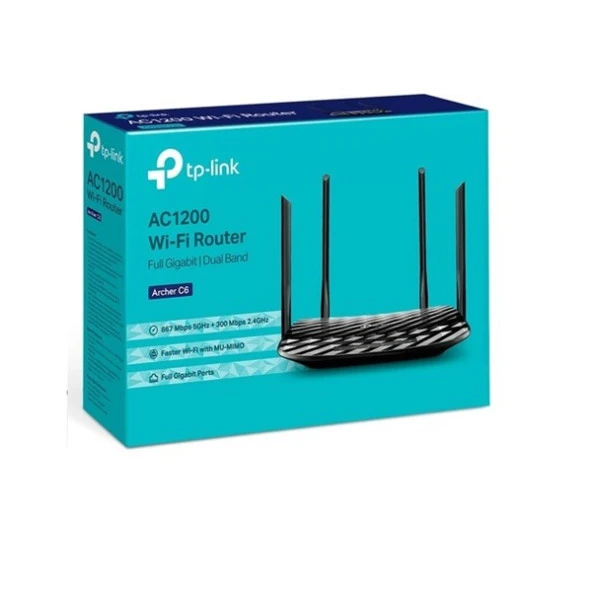 TP-LINK ARCHER C6 AC1200 Dual Band EV Ofis Tipi Router - Resim 4