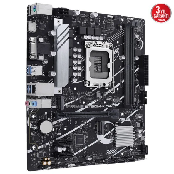 ASUS PRIME B760M-K D4 DDR4 HDMI PCIE 4.0 1700p mATX - 3