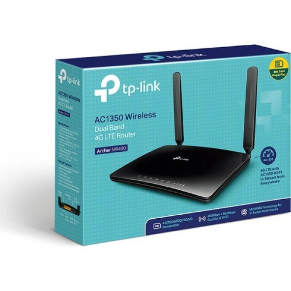 TP-LINK ARCHER MR400 AC1200 Dual Band 4G LTE Router - Resim 5