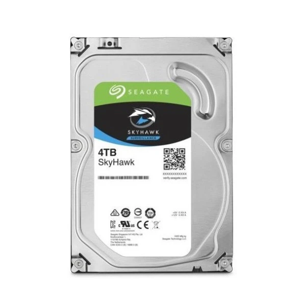 SEAGATE 3.5" 4TB SKYHAWK ST4000VX016 5900 RPM 256MB SATA-3 Güvenlik Diski ürün görseli