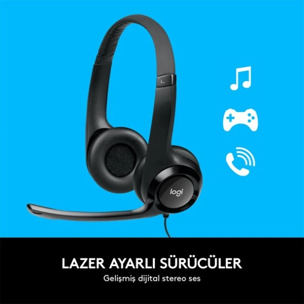 Logıtech H390 Usb Kulaklık-Siyah 981-000406 - 3