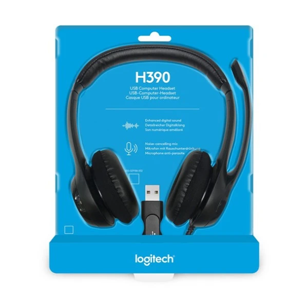 Logıtech H390 Usb Kulaklık-Siyah 981-000406 - 7
