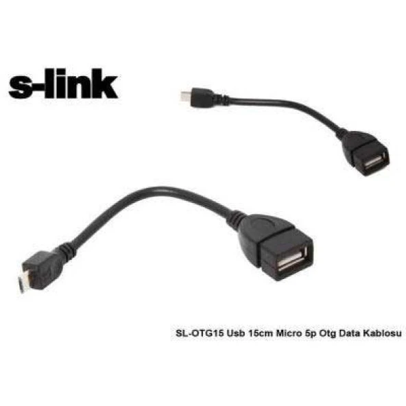 S-Lınk Sl-Otg20 Usb 15 Cm Af To Am5 Pın Kablo