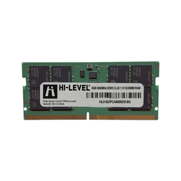 HI-LEVEL 8GB DDR5 5600MHZ CL38 NOTEBOOK RAM HLV-SOPC44800D5-8G - Resim 2