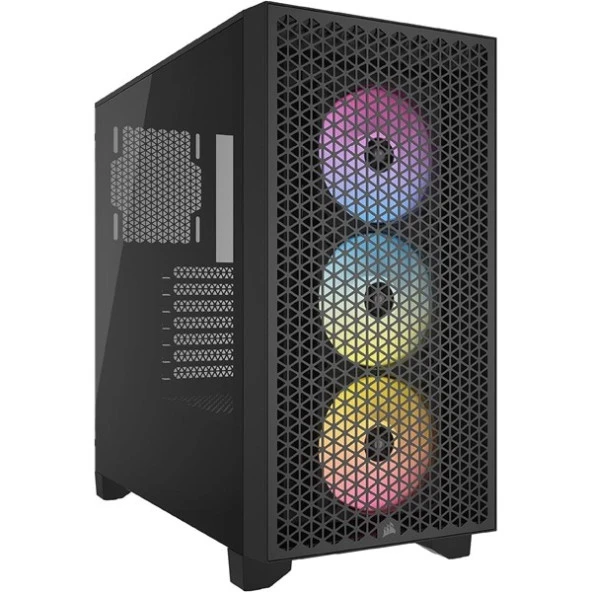 CORSAIR 3000D CC-9011255-EU 3-RGB FANLI GAMING MID-TOWER PC KASASI