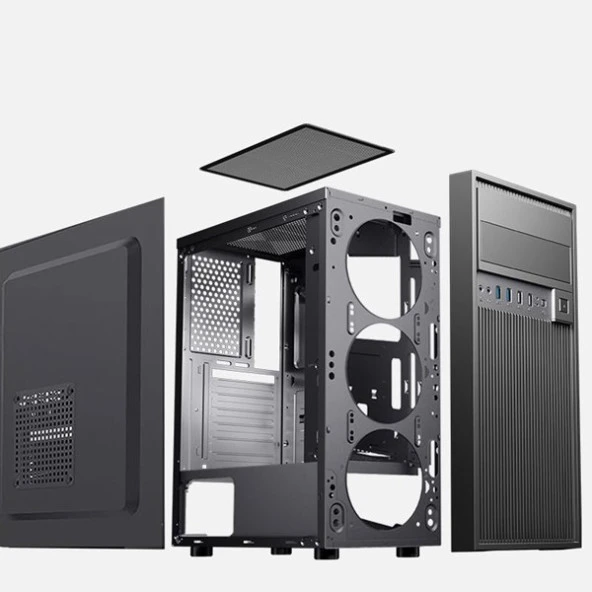 POWERBOOST 500W VK-1651 Standart Mid-Tower PC Kasası - 3