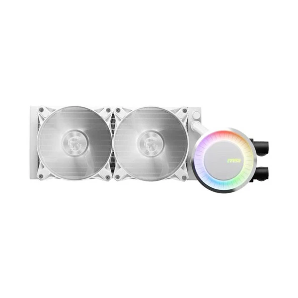 MSI 240mm MAG CORELIQUID E240-W ARGB Sıvı Soğutmalı AM5-1700p İşlemci Fanı Beyaz - Resim 4