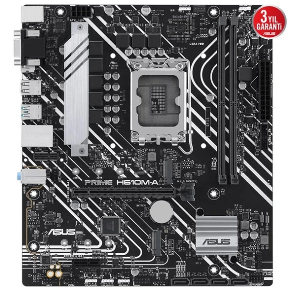 ASUS PRIME H610M-A-CSM DDR5 HDMI-DP PCIE 4.0 1700p mATX KURUMSAL ANAKART - 2