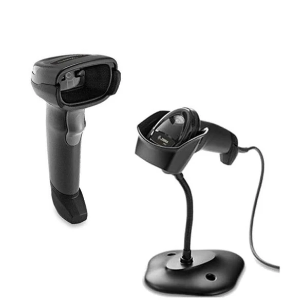 ZEBRA 2D Laser DS2208 USB El Tipi Barkod Okuyucu Ayaklı - Resim 2