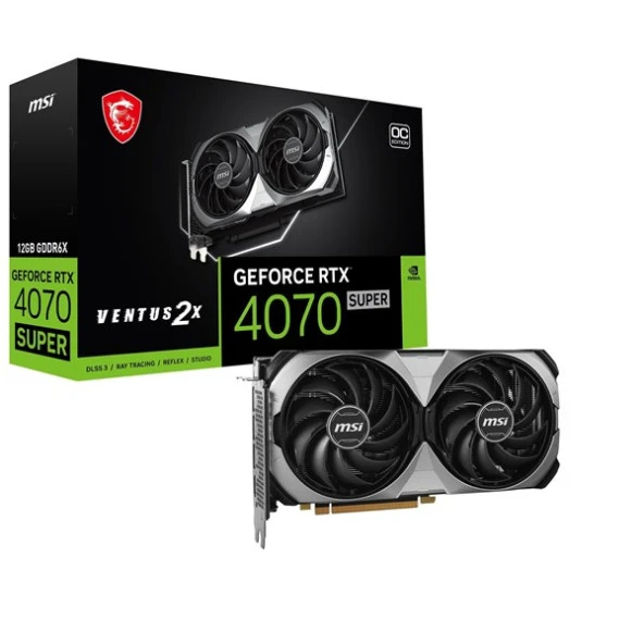 Msı Rtx4070 Super 12Gb Ventus 2X 12G Oc Gddr6x 192Bit Hdmı Dp Pcıe 4.0