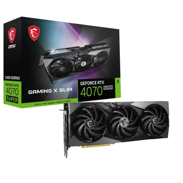 Msı Rtx4070 Super 12Gb 12G Gamıng X Slım Gddr6x 192Bit Hdmı Dp Pcıe 16X V4.0