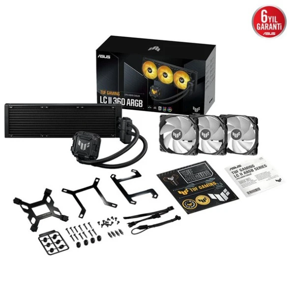 ASUS 360MM TUF GAMING LC II 360 ARGB SIVI SOĞUTMALI AM5-1700P İŞLEMCİ FANI - 5