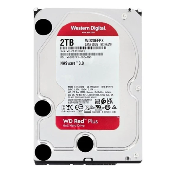 WD 2TB RED WD20EFPX 64MB 5400RPM SATA-3 NAS DİSKİ