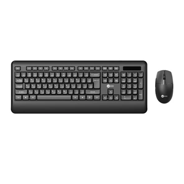 LENOVO LECOO KW202 Kablosuz Q Trk Optic Mouse Siyah Standart Klavye - Mouse Set - 2